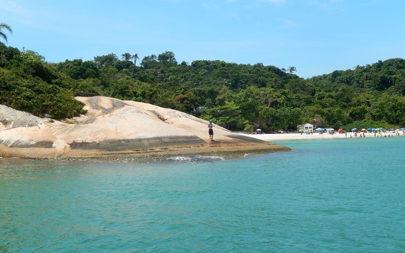 Paisaje de Ilha do Campeche, uno de los destinos del paseo (foto del lugar, no de la lancha)